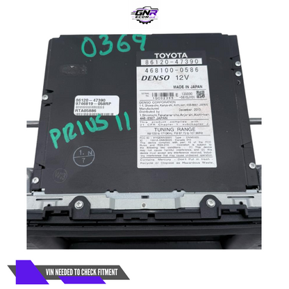 2010–2011 Toyota Prius Display Screen Dash Mounted Navigation Satellite E7022 — view 4