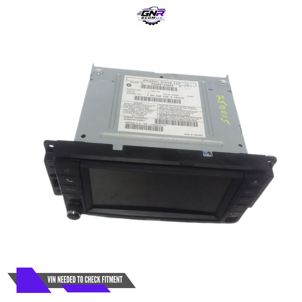 2011–2017 JEEP Dodge Challenger Navigation 430n Radio Low RHB with CODE — view 2