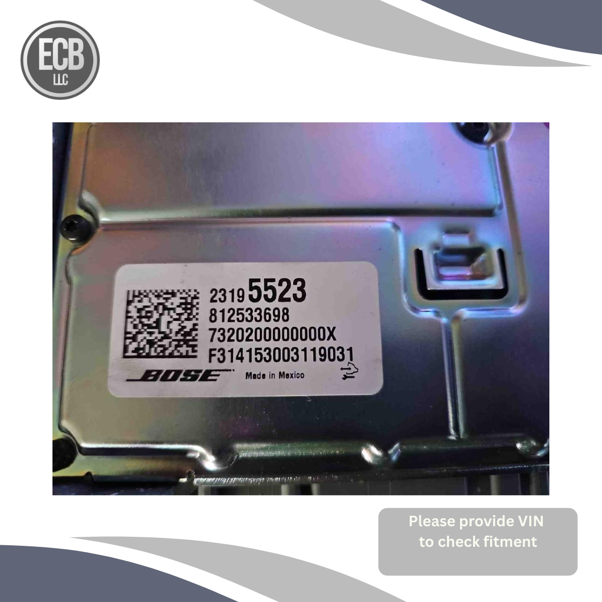 2014–2020 Chevrolet Impala Radio Amplifier Standard Audio System without Active Noise — view 4