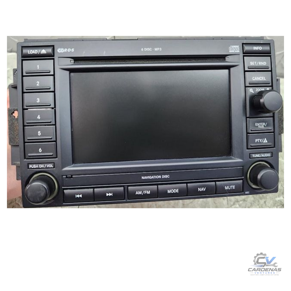 2005–2007 JEEP DODGE CHRYSLER Navigation Radio REC 6 Disc CD Player OEM 05 06 07 — view 1