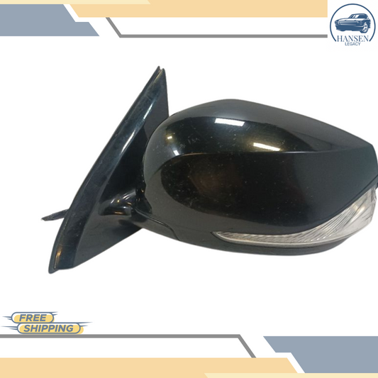 2017–2020 Infiniti QX60 Left Driver Side Door Mirror Assembly Black Power Heated — view 1