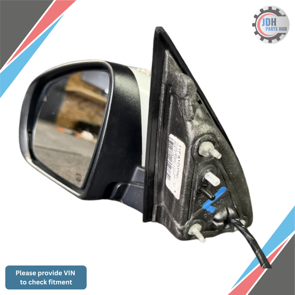 2014–2021 Jeep Cherokee Left Driver Side View Door Mirror White — view 2
