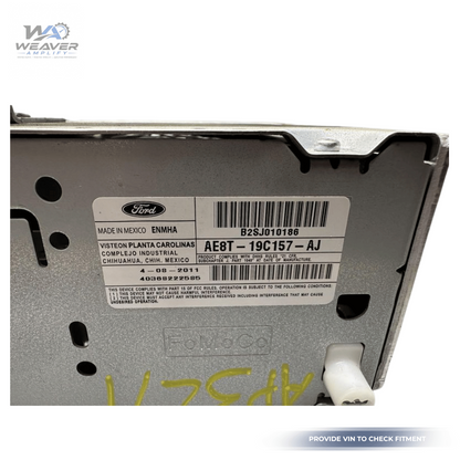 2011–2013 Ford Fiesta AM FM CD Player Satellite Radio Receiver OEM — view 5