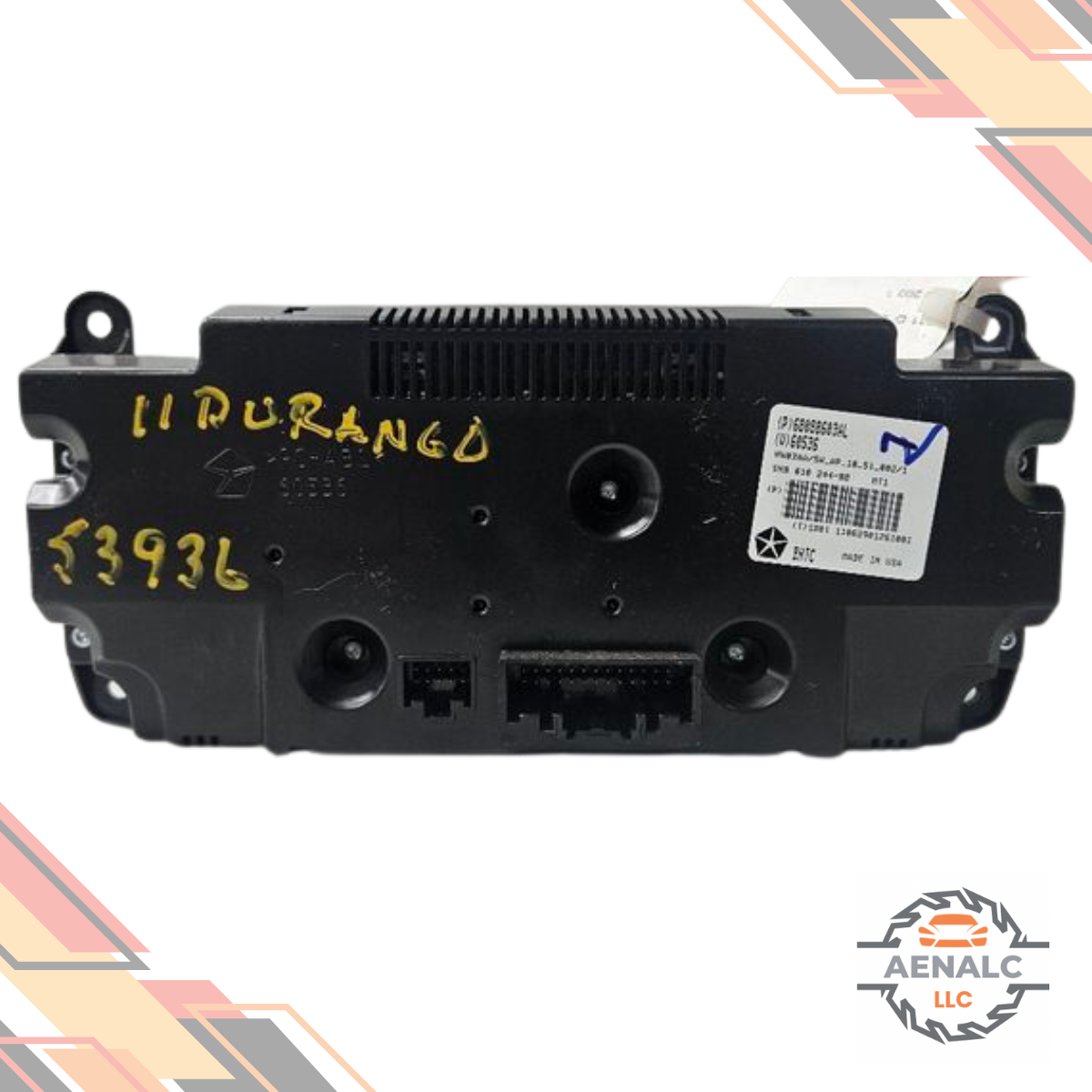 2011–2013 Dodge Durango Auto AC Heater Climate Temperature Control Panel — view 2