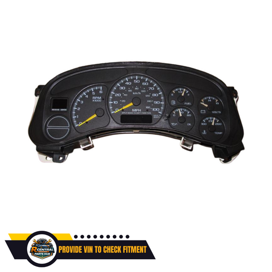 2000–2002 Chevrolet Silverado 1500 2500 3500 Speedometer Gauges Cluster US MPH AT — view 1