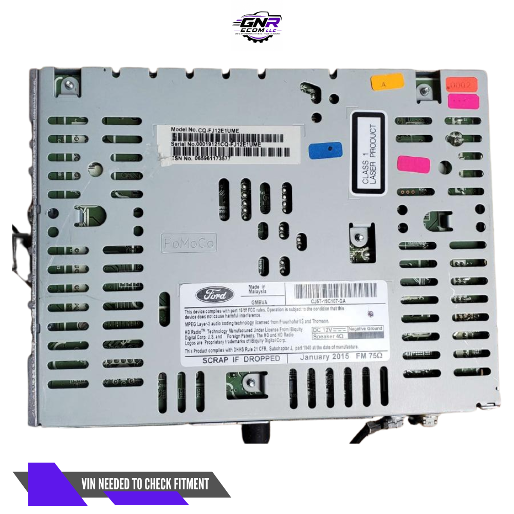 2015–2019 Ford Escape AM FM CD MP3 Single Disc Radio Receiver CJ5T-19C107-GA OEM — view 1