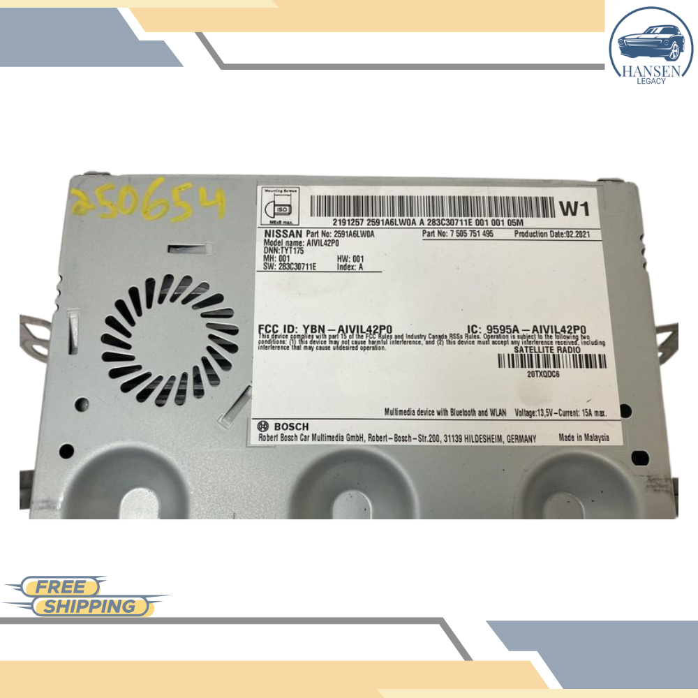 2020–2022 Nissan Sentra 8" Audio Display Radio Receiver OEM — view 2
