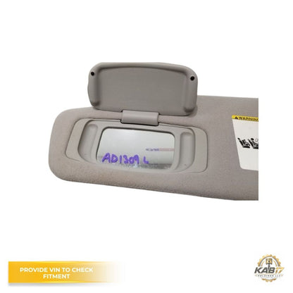 2009–2013 Toyota Tundra Gray Cloth Driver LH Sun Visor Shade OEM — view 5