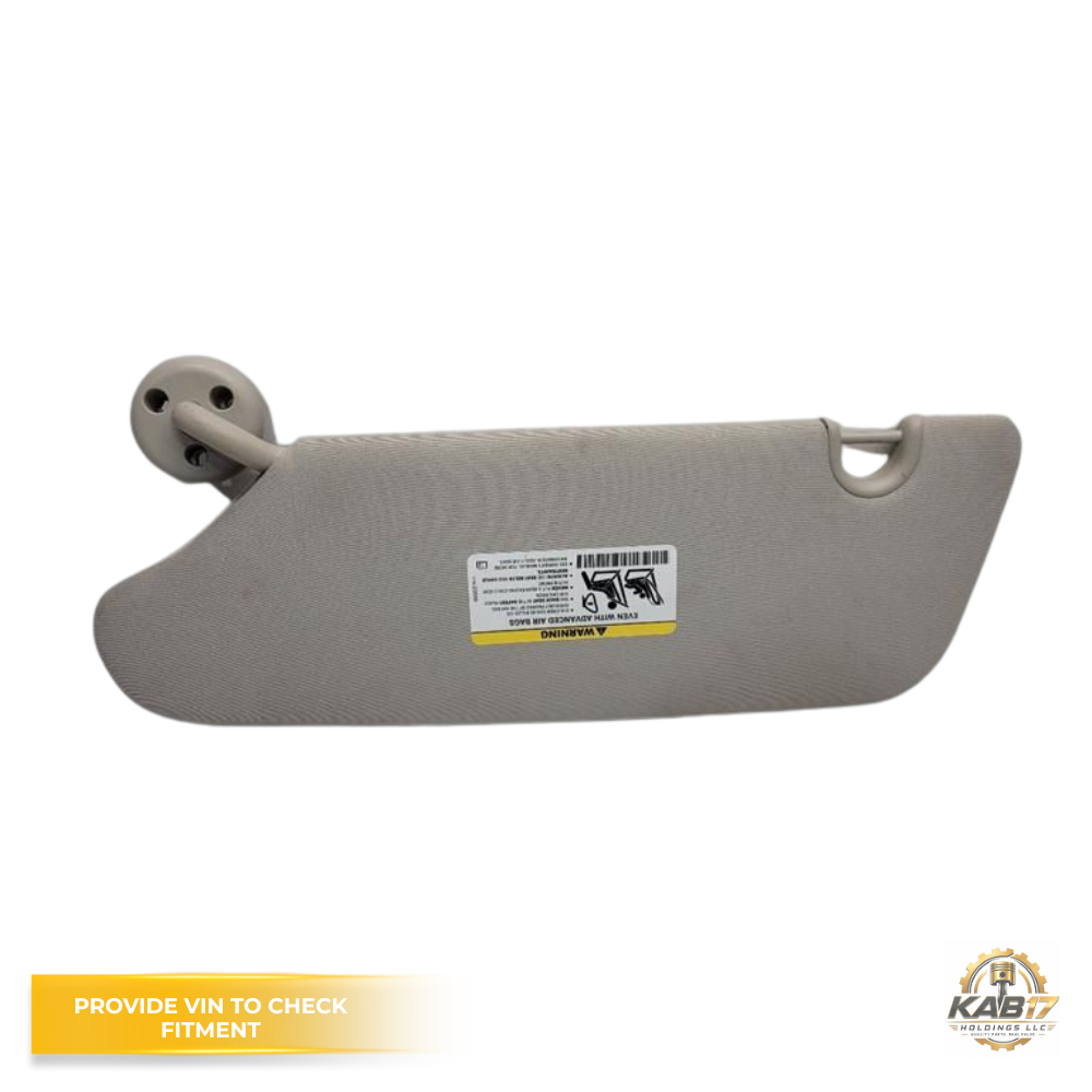 2011–2020 Dodge Caravan Passenger RH Sun Visor Gray OEM — view 1