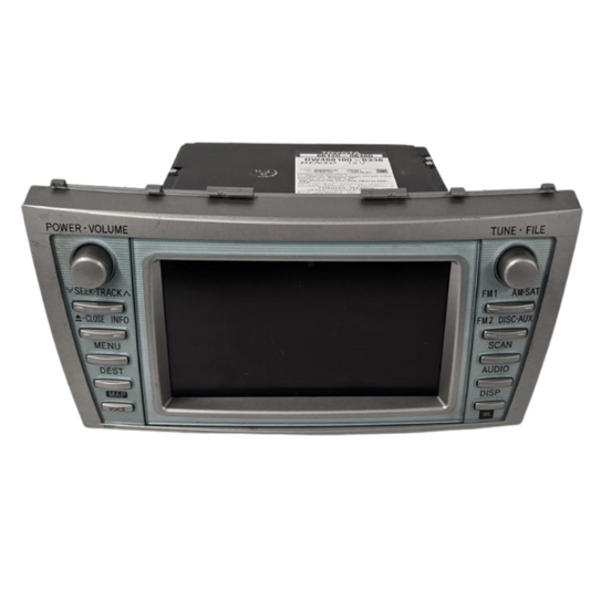 2007–2009 TOYOTA CAMRY HYBRID AM FM NAVIGATION SAT MP3/CD/DVD PLAYER RADIO E7011 — view 1