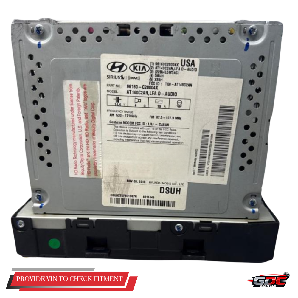 2016–2017 Hyundai Sonata Display Screen Radio without Navigation US Market OEM 16 17 — view 4