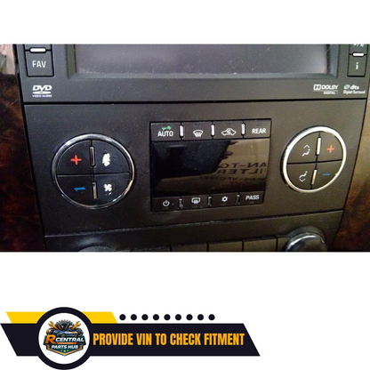 2012–2014 Chevrolet Tahoe A/C AC Heater Climate Temperature Control Option CJ2 — view 3