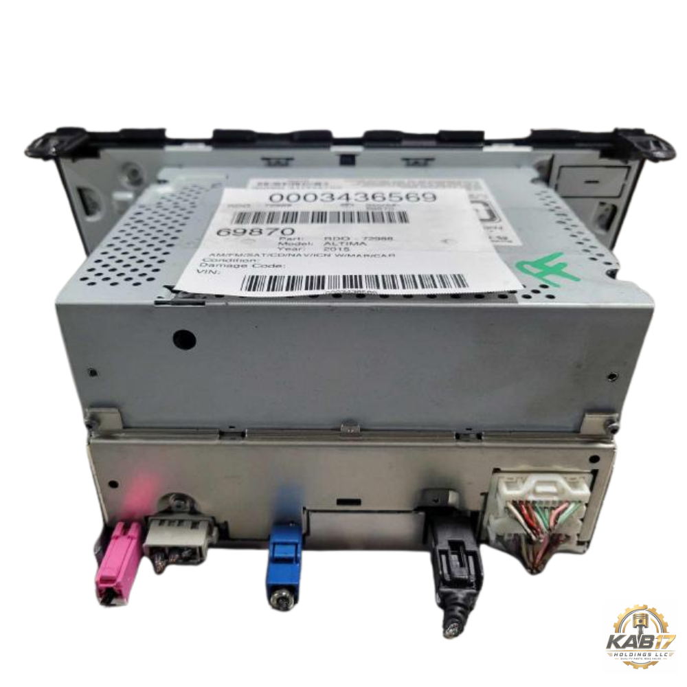 2015 Nissan Altima AM-FM-CD Satellite Navigation Radio Receiver OEM — view 2