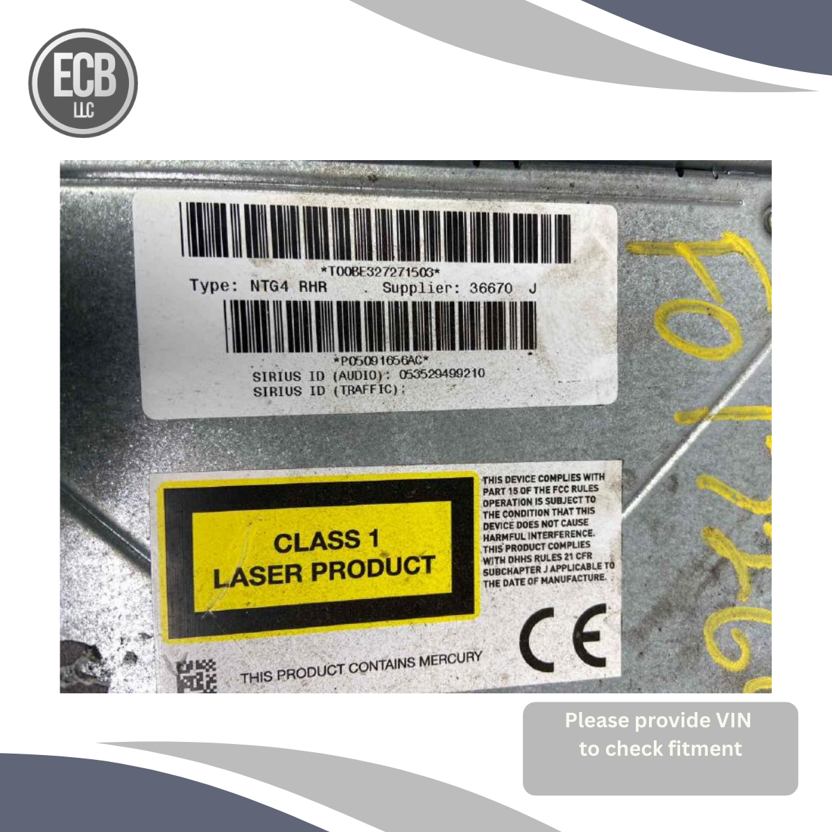 2013–2014 DODGE CHALLENGER AM-FM-CD-DVD-H<wbr/>DD Navigation Uconnect Radio OEM — view 4