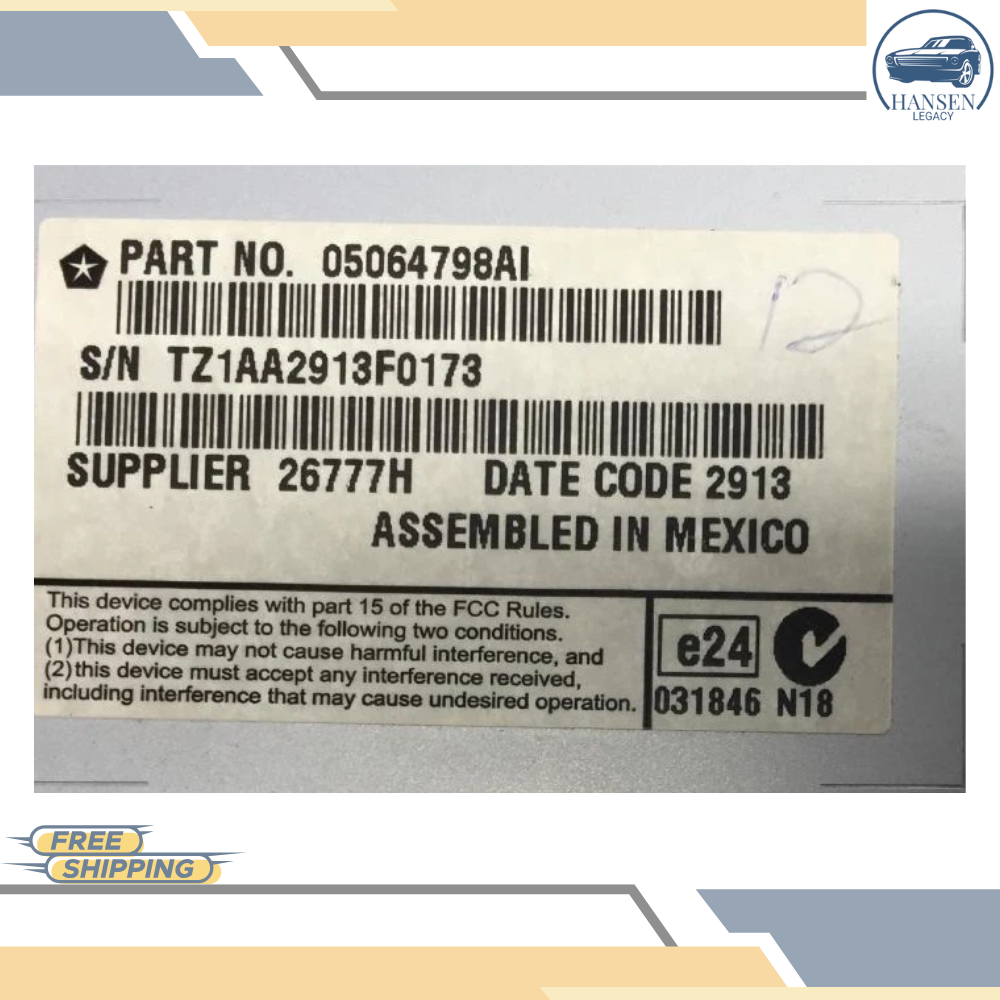2011–2014 Dodge Charger Navigation Information Display Screen 8.4" OEM — view 3