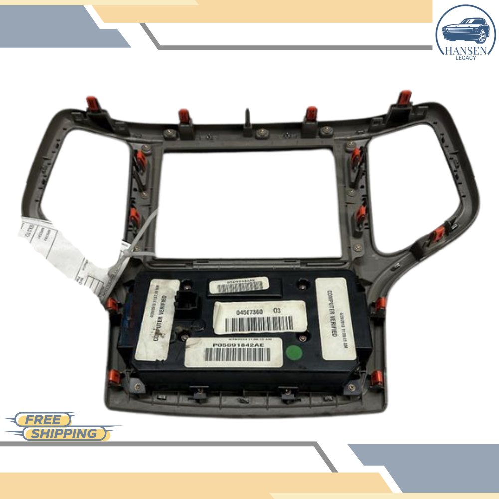 2014–2015 Jeep Grand Cherokee Radio A/C Climate Temperature Control Panel 14 15 — view 4