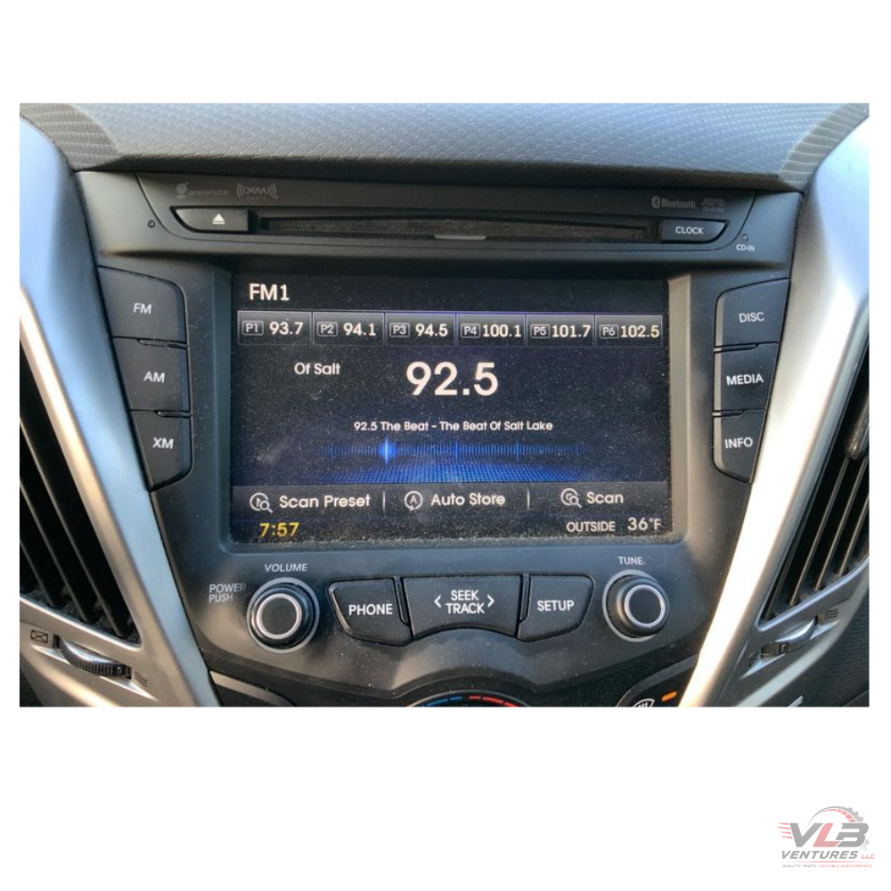 2012–2015 Hyundai Veloster Radio Display Receiver Satellite CD OEM 96560 2V720 — view 3