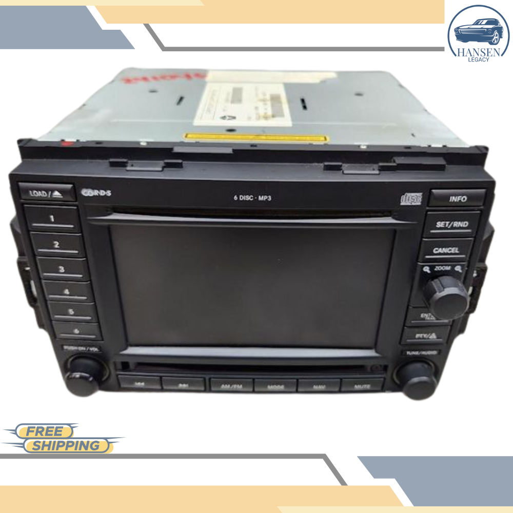 2005–2007 JEEP DODGE CHRYSLER Navigation Radio REC 6 Disc CD Player OEM — view 2