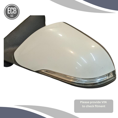 2015–2017 Hyundai Sonata Left Driver Side White Door Mirror Blind Spot — view 2
