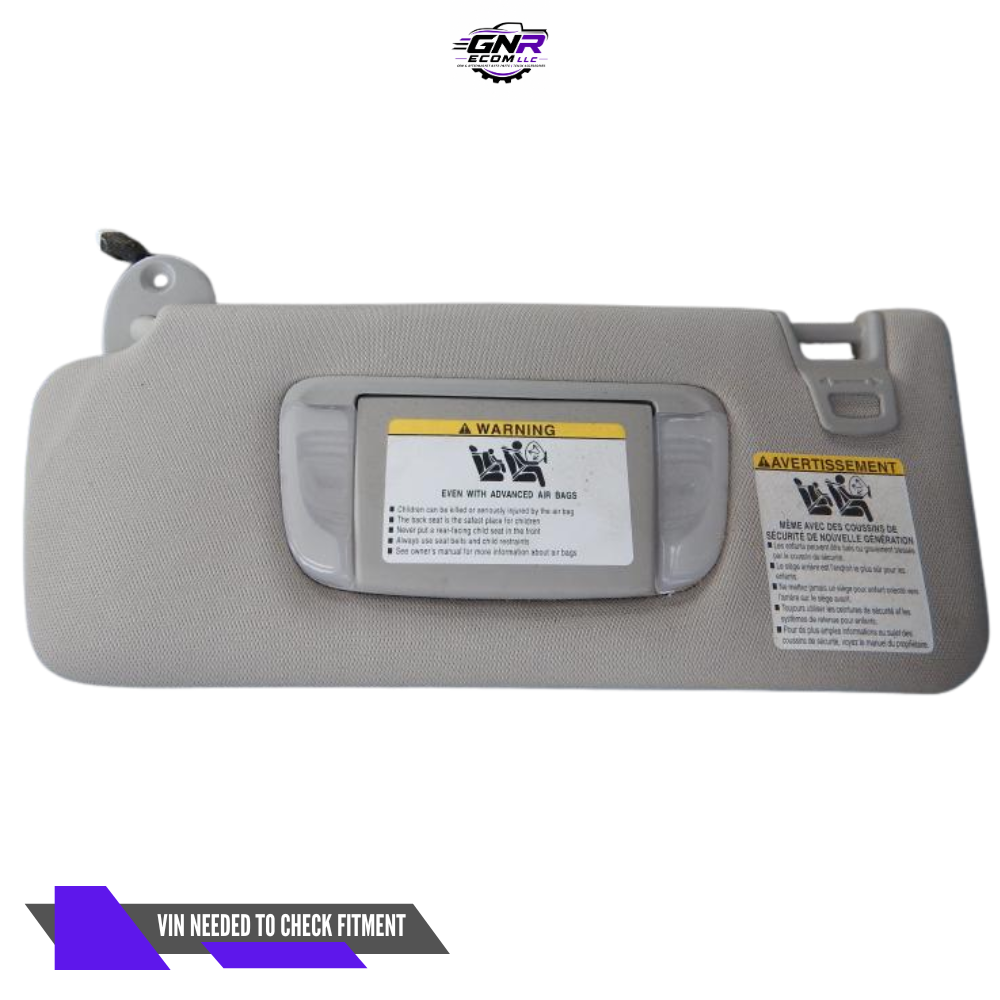 2016–2023 Toyota Tacoma LH Driver Sunvisor Sun Visor with Mirror & Light OEM — view 3