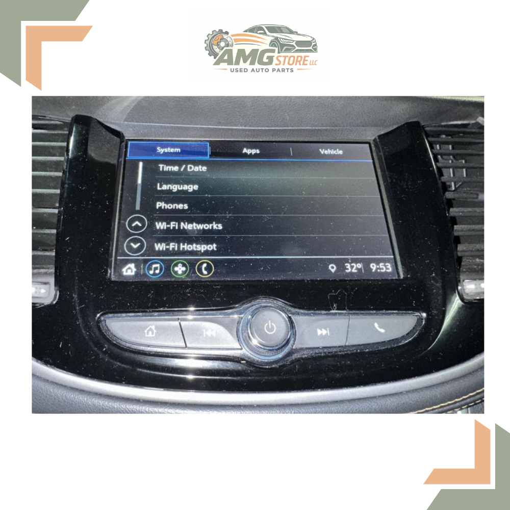2018–2020 Chevrolet Sonic AM FM Radio Receiver Display Screen ID 84610605 OEM — view 3