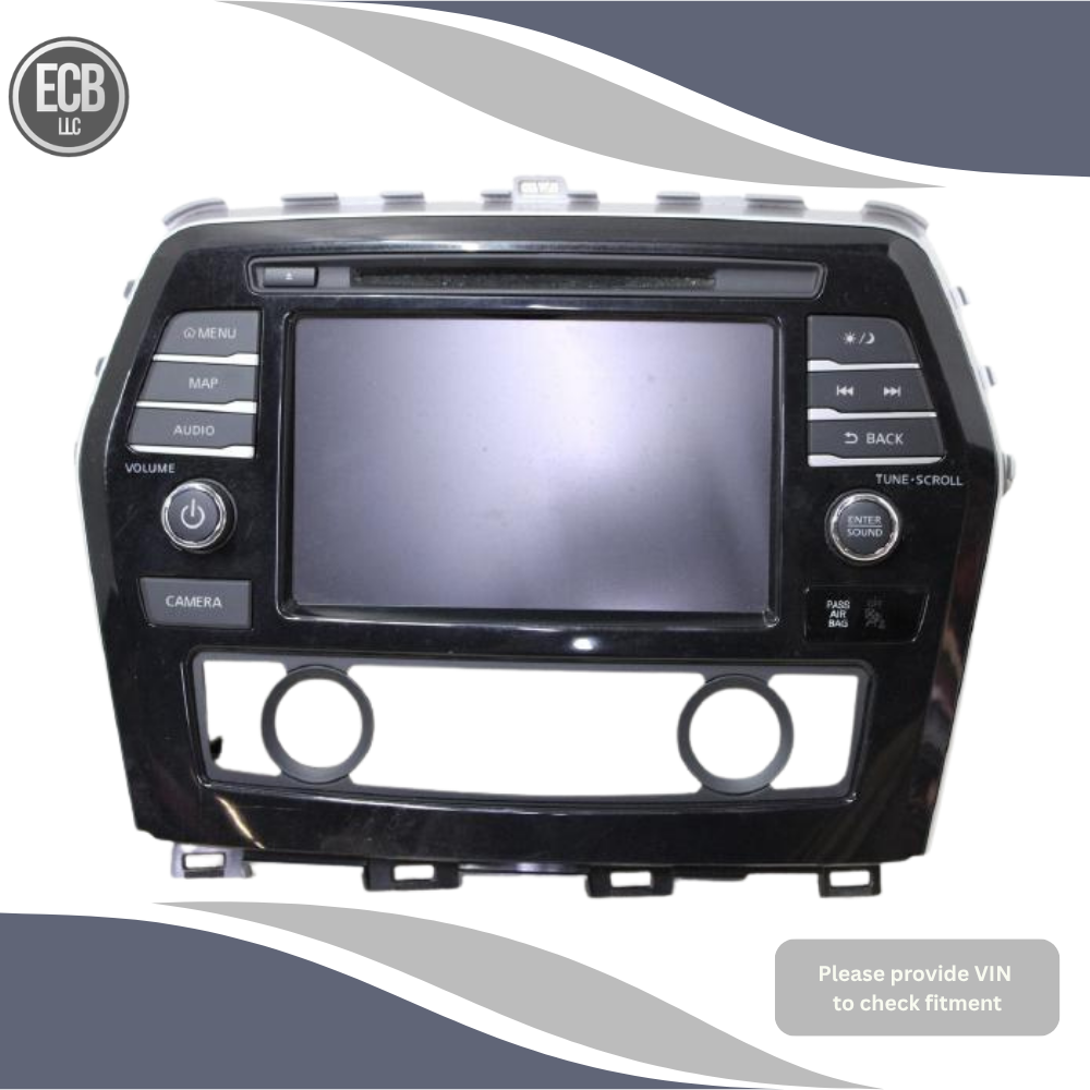 2016–2017 Nissan Maxima Navigation Display Radio Receiver OEM — view 1