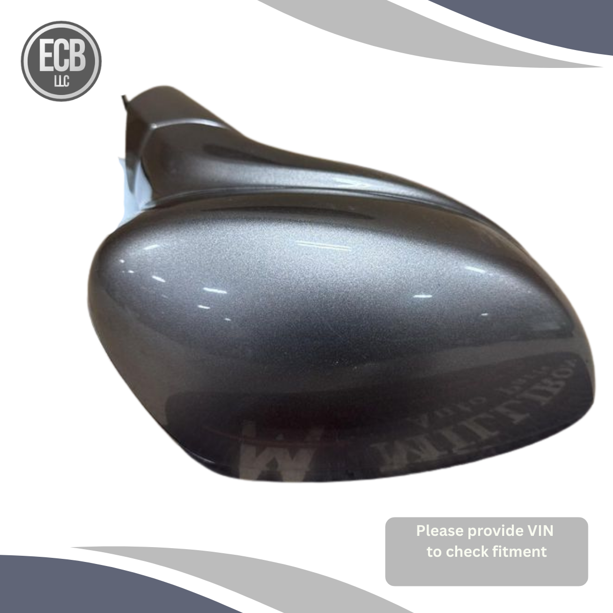 2017–2019 Chrysler Pacifica RH Power Heated Blind Spot Door Mirror Silver OEM — view 4