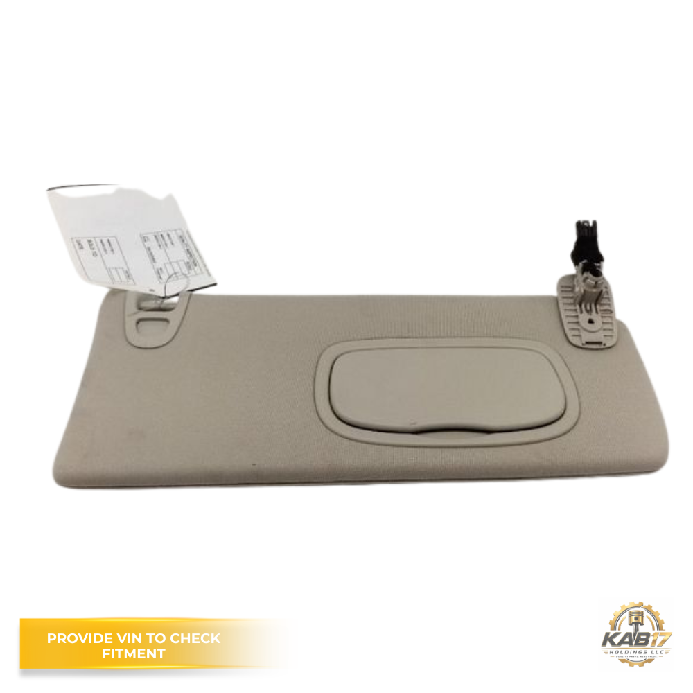 2014–2018 Jeep Cherokee Passenger RH Sun Visor Beige OEM — view 3