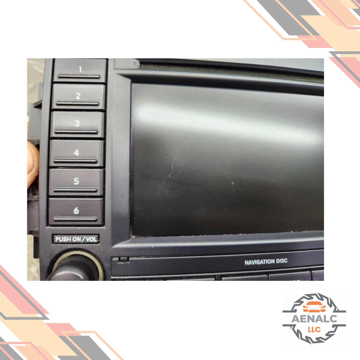2005–2007 Jeep Dodge Chrysler with Navigation DVD Rec 6 Disc CD Radio — view 3