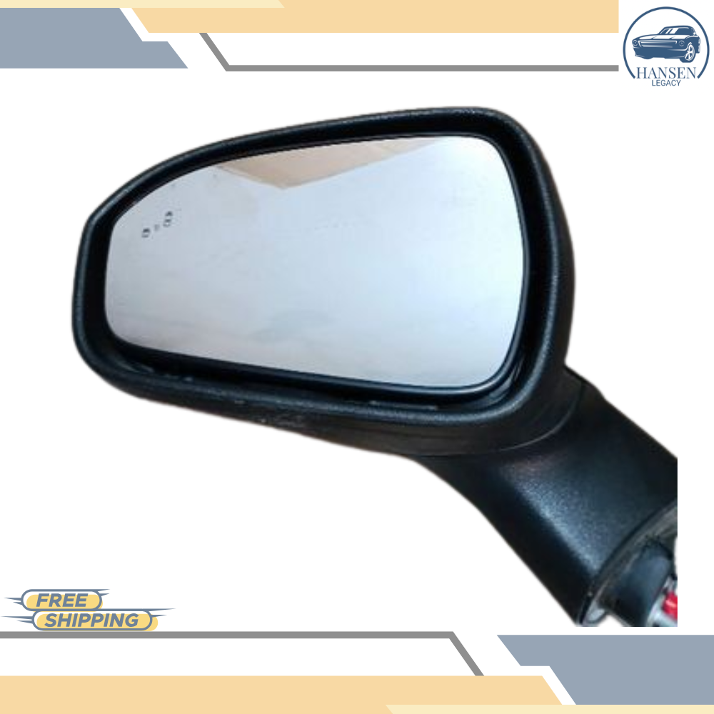 2019–2020 Ford Fusion Left Driver Side View Door Mirror with Blind Spot Black OEM — view 2