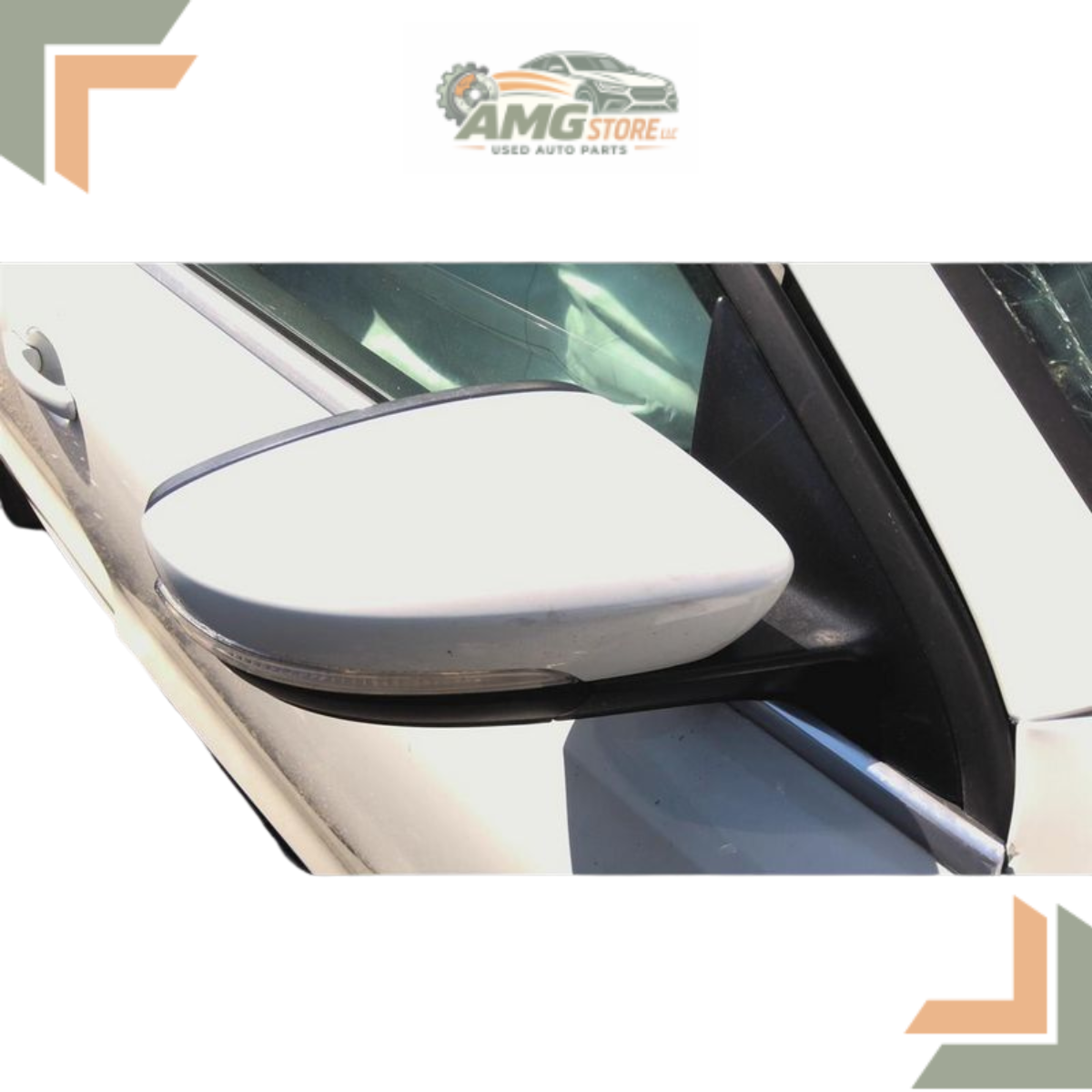 2011–2016 Volkswagen Jetta Right Passenger Side View Door Mirror White OEM — view 2