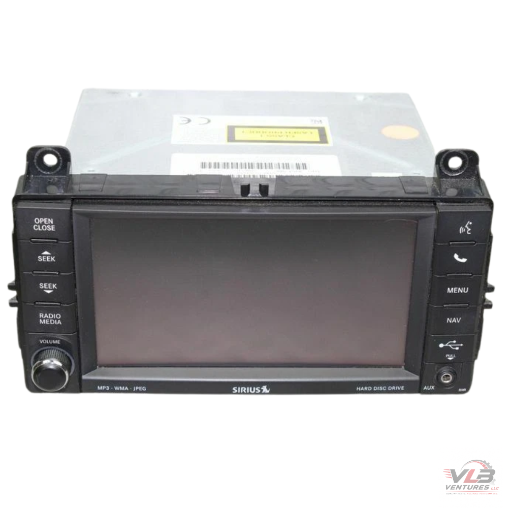 2013 Jeep Grand Cherokee Radio with Navigation Sat CD DVD HDD Face ID RHB OEM — view 1