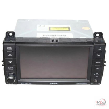 2013 Jeep Grand Cherokee Radio with Navigation Sat CD DVD HDD Face ID RHB OEM — view 1