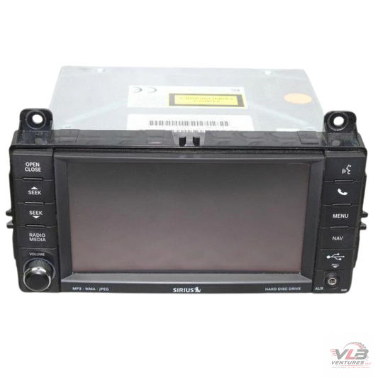 2013 Jeep Grand Cherokee Radio with Navigation Sat CD DVD HDD Face ID RHB OEM — view 1