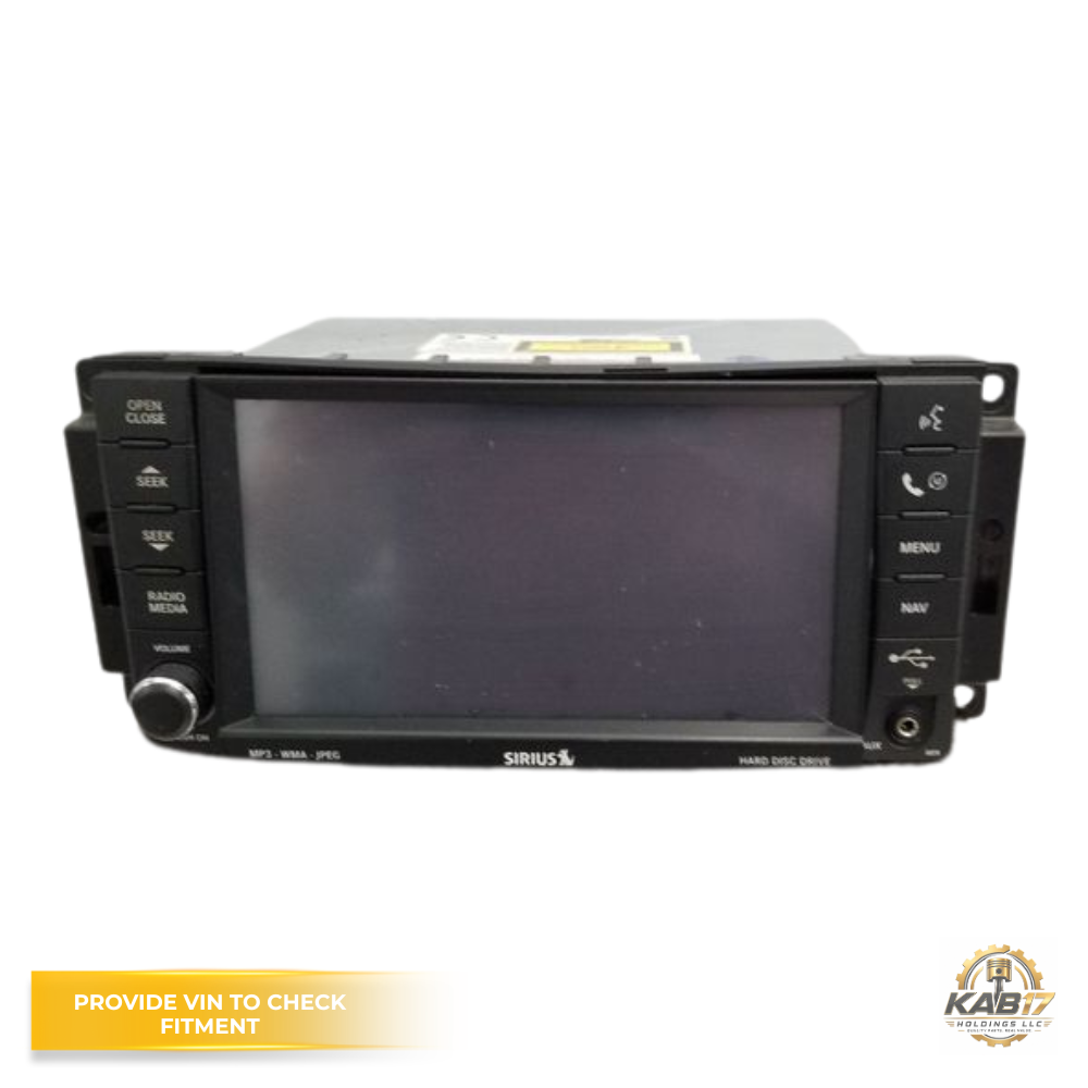 2008–2010 Jeep Grand Cherokee Radio AM FM DVD Player Receiver Navigation OEM — view 1