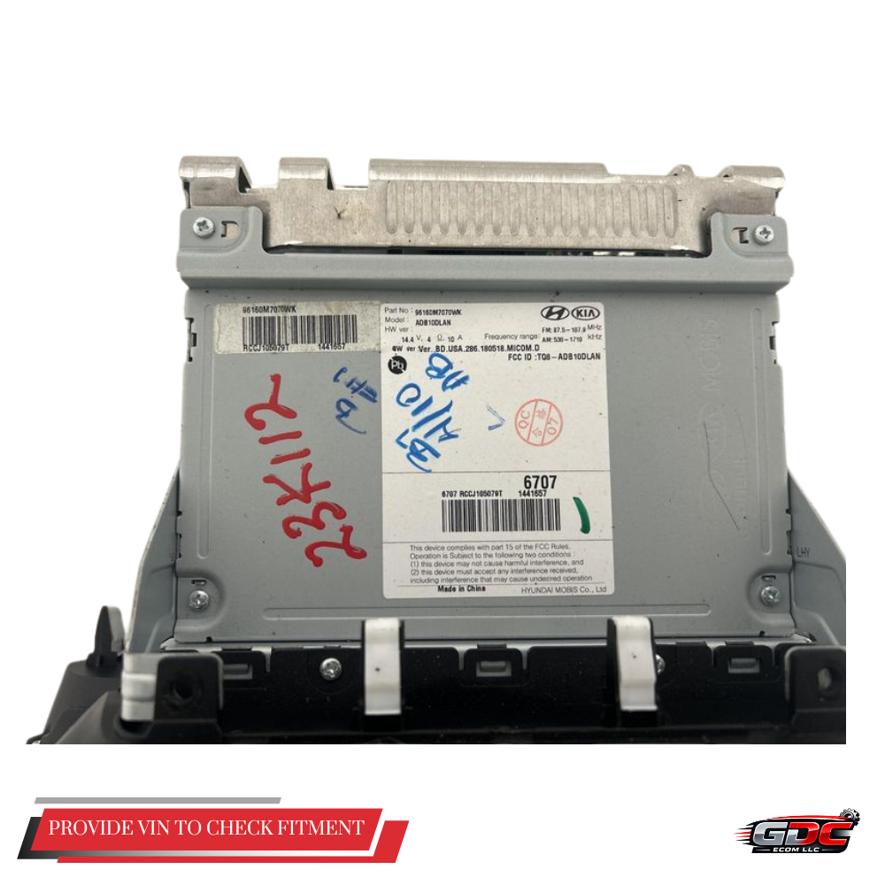 2019–2020 Kia Forte AM FM Radio Receiver Display Screen without Navigation OEM — view 2
