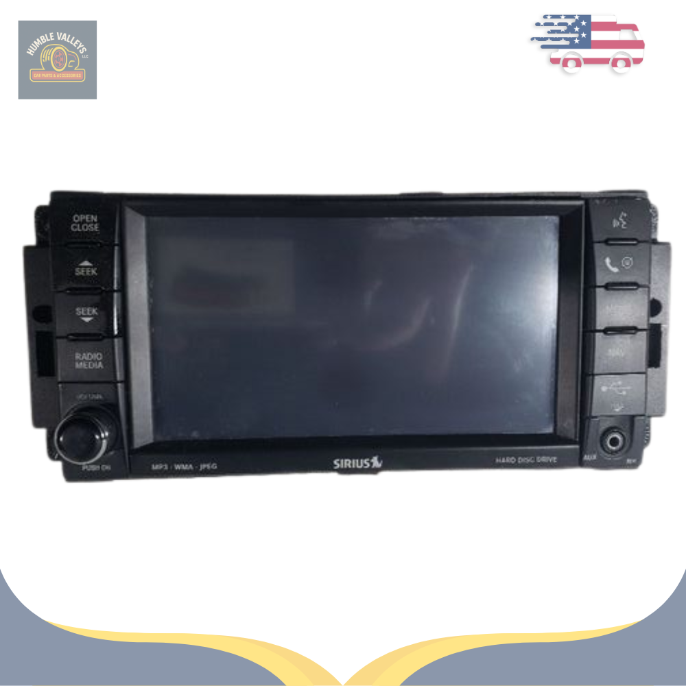 2008 Jeep Wrangler Radio Receiver Navigation With Display Screen OEM — view 1