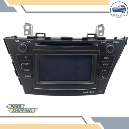 2012–2014 Toyota Prius Radio AM-FM-CD Display Receiver Face ID 57011 — view 2