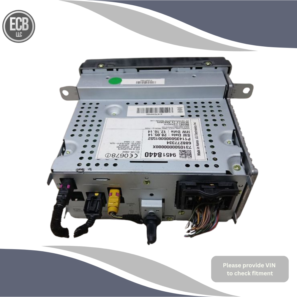 2015–2016 Chevrolet Sonic Radio Receiver Display Screen OEM — view 2