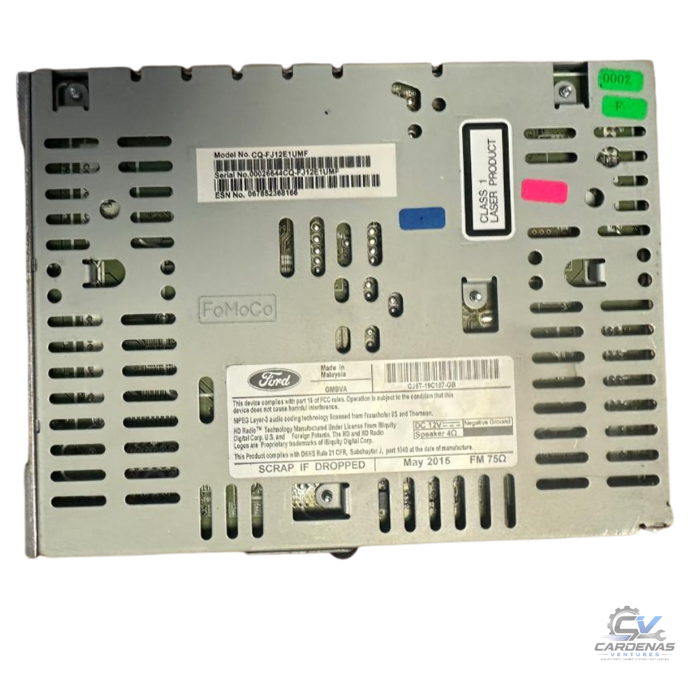 2015–2019 Ford Escape Am Fm Cd Mp3 Single Disc Radio Receiver OEM — view 3