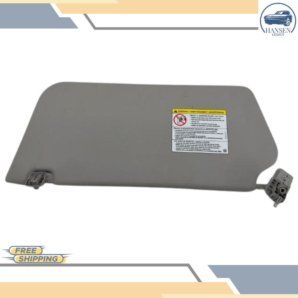 2015–2019 Ford Transit 250 Passenger RH Interior Sun Visor Gray OEM — view 1
