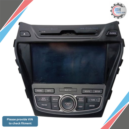2013–2016 Hyundai Santa Fe Receiver Navigation With Display Screen OEM — view 1