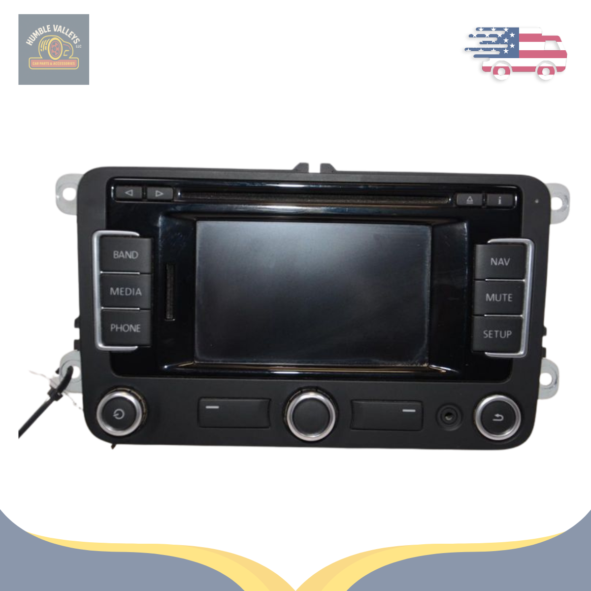 2009–2017 Volkswagen Tiguan CD DVD with Navigation GPS Radio Receiver Unit — view 2