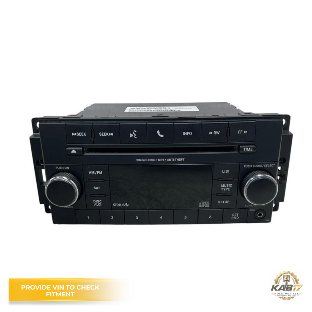 2012–2017 Jeep Patriot AM-FM-CD-MP3 Player Satellite Radio Receiver OEM — view 1