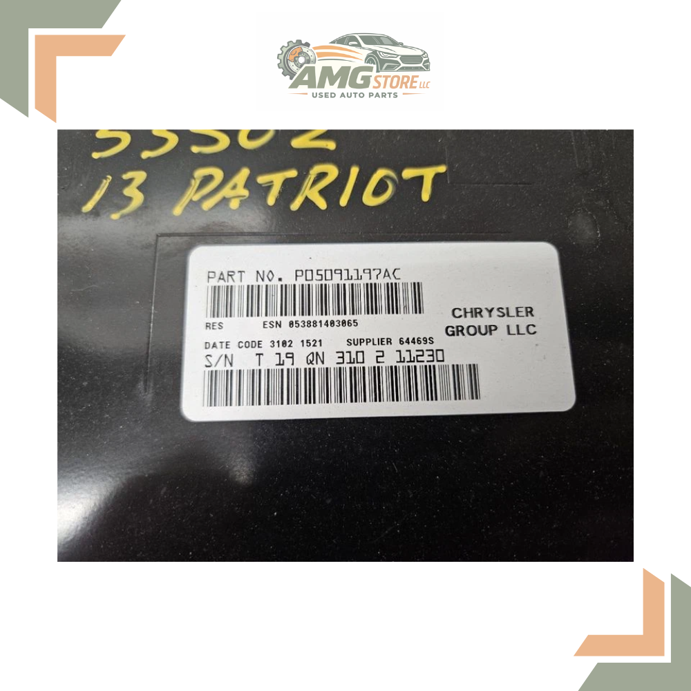 2012–2017 Jeep Patriot MP3 CD with Satellite Radio Receiver Face ID RES OEM — view 2