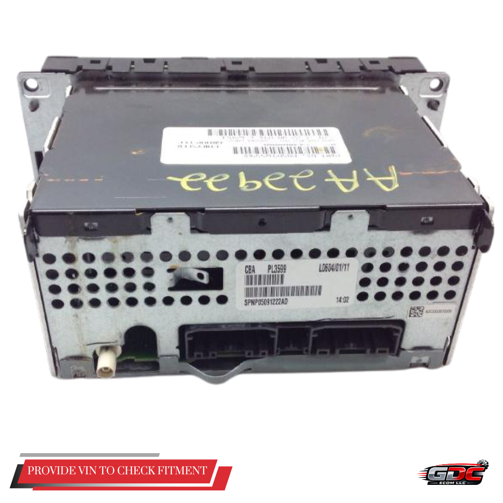 2011–2012 Dodge Caliber AM FM CD MP3 Radio Receiver RES OEM — view 2