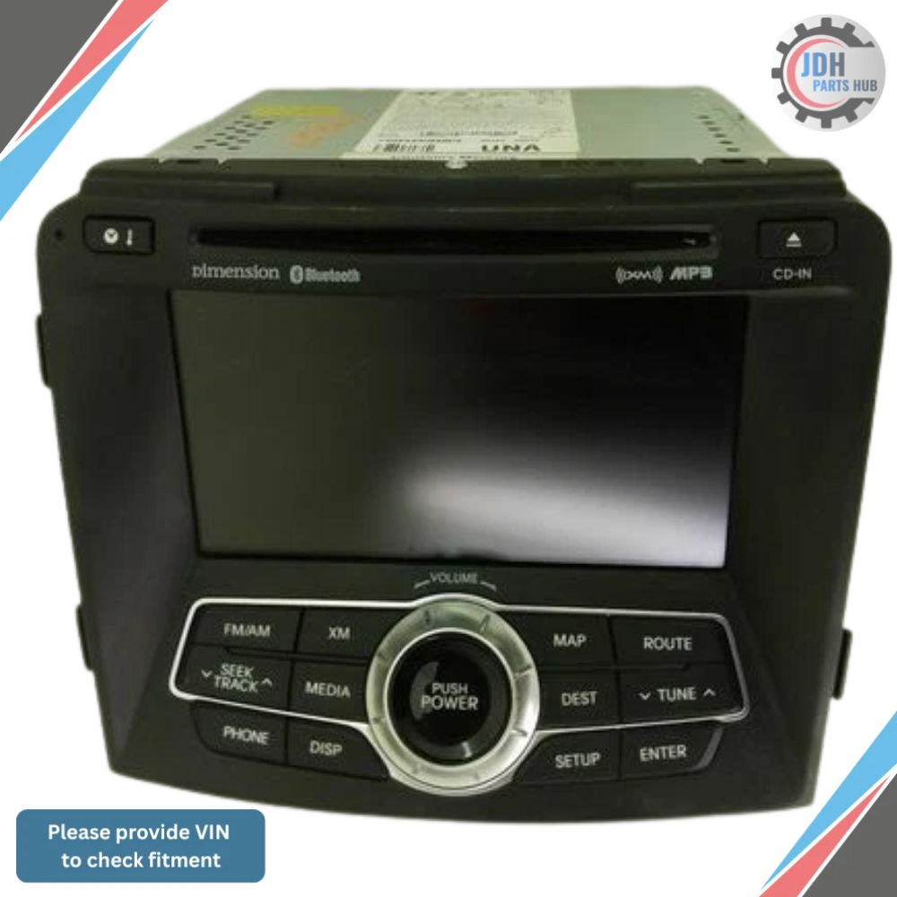 2011 Hyundai Sonata Radio Receiver with GPS Navigation OEM — view 1