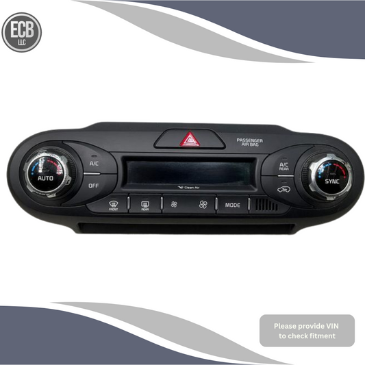 2016 Kia Sorento Dual Climate AC Heater Temperature Control With Rear AC OEM — view 1