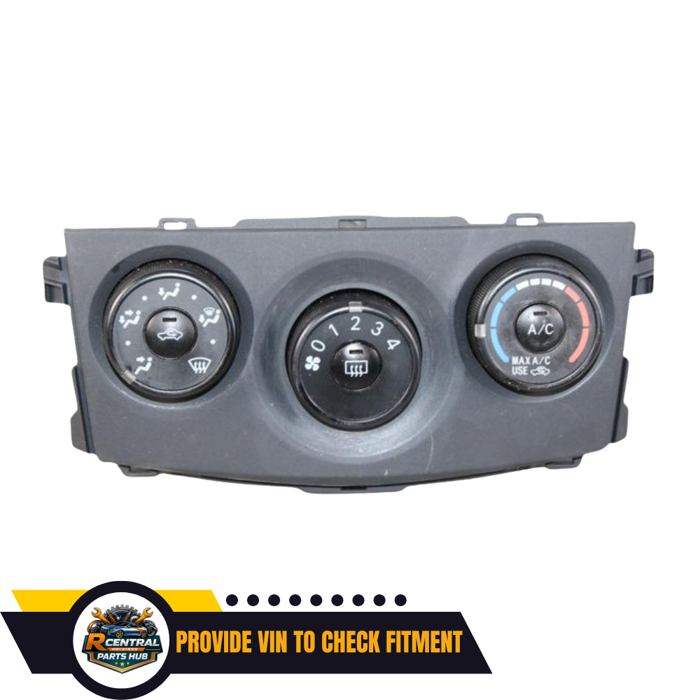2009–2013 Toyota Corolla Manual A/C AC Heater Temperature Control — view 1