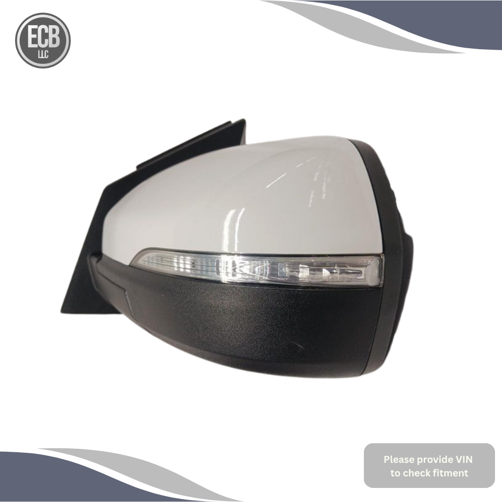 2019–2024 Ford Edge Left Driver Side View Door Mirror White — view 3